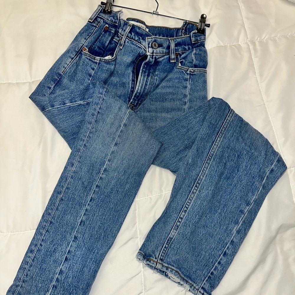 Abercrombie & Fitch Classic Blue High-Rise Jeans